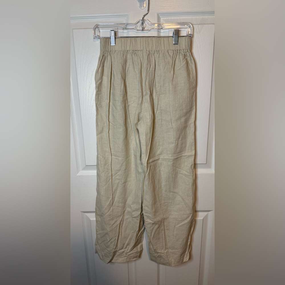 Linen Wide-Leg Pants - Picture 3 of 8